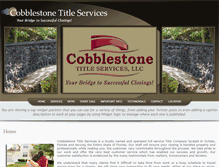 Tablet Screenshot of cobblestonetitle.com
